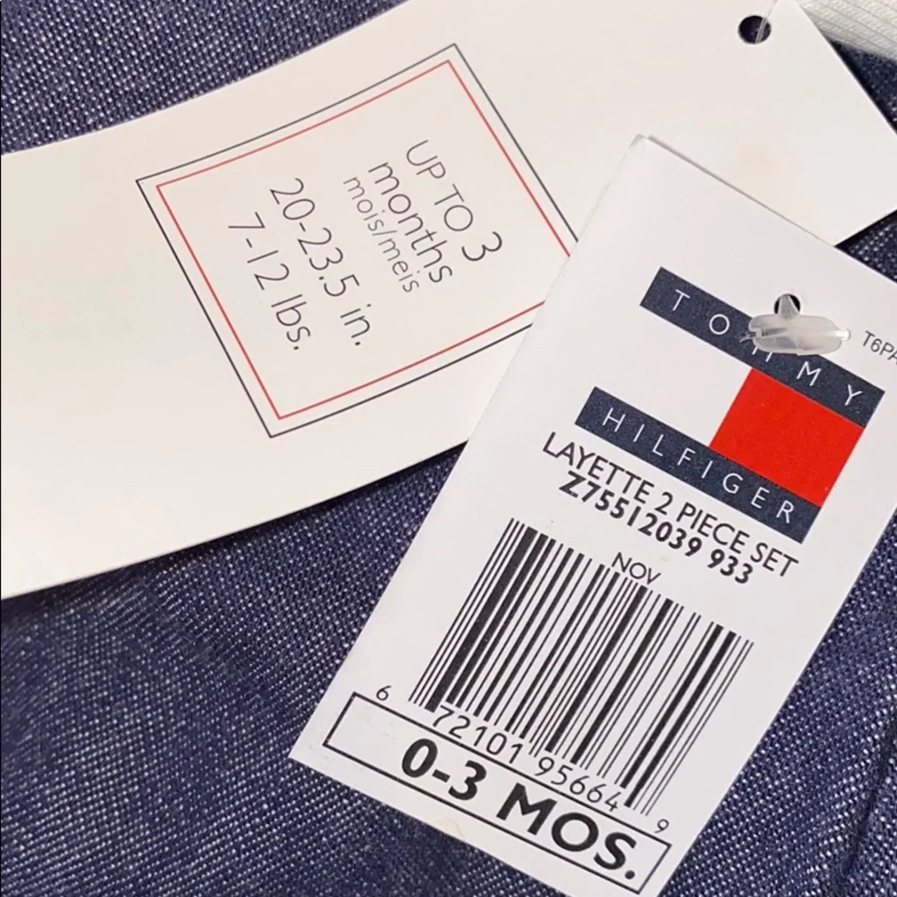 Tommy Hilfiger boys outfit. Size 0-3. NWT.